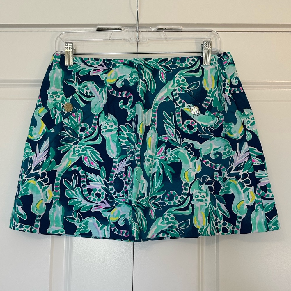 NWT Lilly Pulitzer Madison Skort Tidal Wave In The Details Size Small & Medium